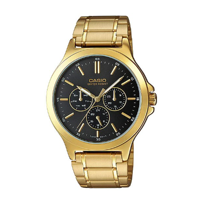 Casio Gold Stainless Steel Strap Quartz Watch for Men