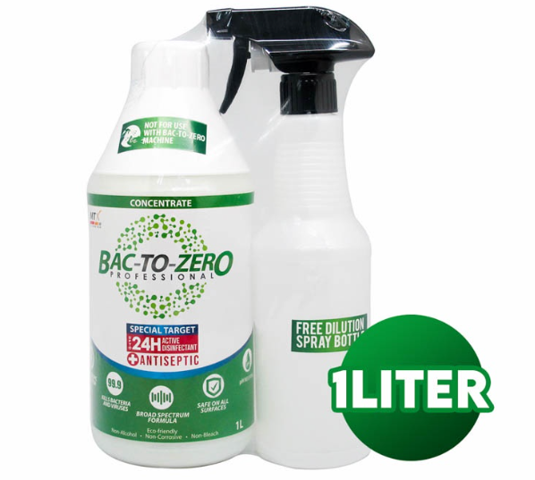 MIcrotex Back-to-Zero Professional Concentrate Antiseptic 1L with Free Spray Bottle