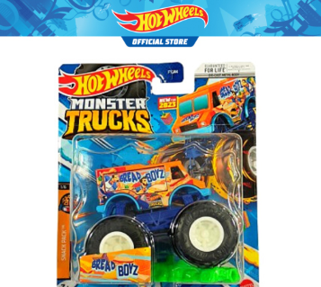 Hot Wheels Monster Trucks 1:64 Scale - Bread Boyz Snack Pack Children Toy, Gift for Boys, Kids ages