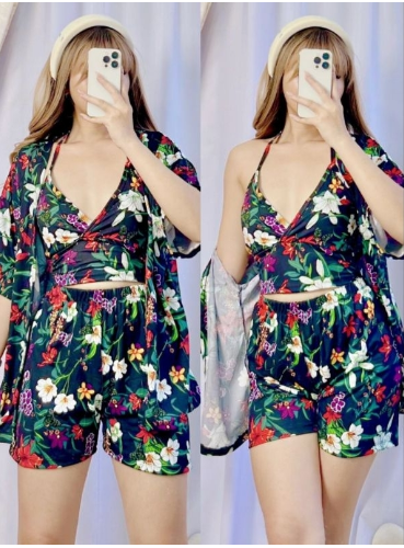 3IN1 KIMONO TERNO FLORAL SWIM WEAR BY OTCSHOPNOW