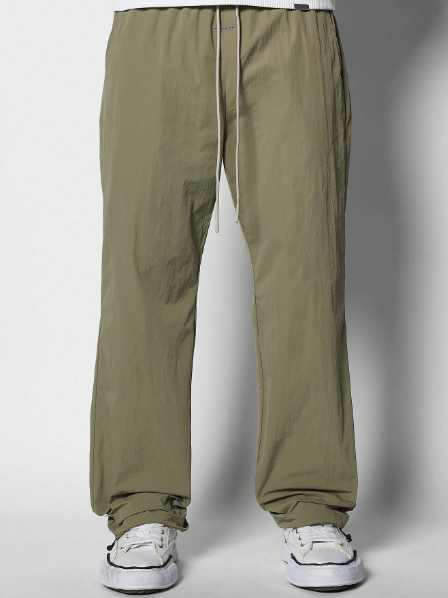 SUMWON Straight Fit Nylon Jogger Trouser With Elastic Waistband