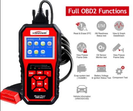 Konnwei KW850 OBD2/EOBD Car Diagnostic Interface Tool Car Diagnostic Scanner OBD2 Auto Scan Tool Aut