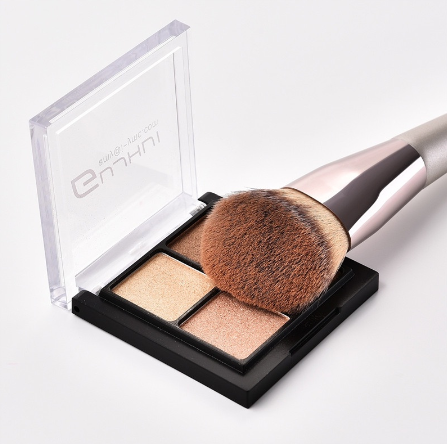 BEAUTY GLAZED Waterproof Loose powder + Loose powder makeup brush 2Pcs Face Makeup Set