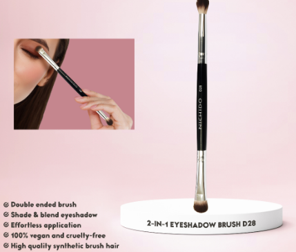 Nichido 2-In-1 Eyeshadow Brush D28
