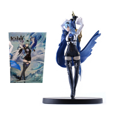17cm Anime Figure Genshin Impact Eula PVC Action Figure Collection Model Toys Beautiful Girl Doll Exquisite Ornament Gift