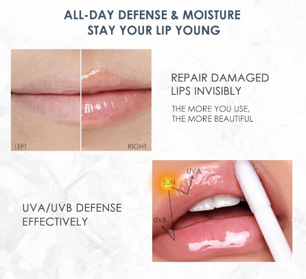 FOCALLURE PLUMPMAX High Shine Lip Gloss Shimmering-Free Non-Sticky Formula Color Lasts Wrinkle Lips Makeup