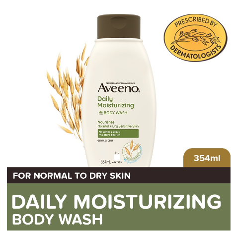 Aveeno Daily Moisturizing Body Wash 354ml - Bodywash for Normal to Dry Skin, Sensitive Skin