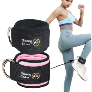 Fitness Equipment Gym Ankle Strap Padded Double D-ring Adjustable Ankle Weight Leg Training Brace Support Sport Safety