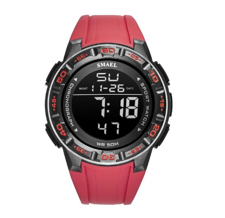 Smael 1508 Men's Watch Top Luxury Brand Digital Sport For Silicone Strap Military Waterproof Date Wristwatch Male Clock 001