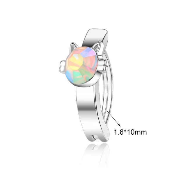 1 PC Butterfly Belly Navel Rings Crystal Belly Button Piercings Flower Snake Reverse Curved Navel Barbell Body Jewelry B14