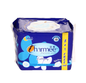 Charmee Cottony Sanitary Napkin Fem Pads Heavy Flow or Night Use 8's
