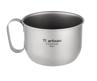 500ml Titanium Water Cup Coffee Mug Outdoor Camping Hiking Backpacking mynice1