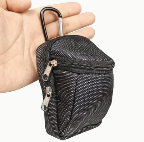 1pc Small Golf Ball Bag With Clip, Portable Waist Bag For Outdoor Sports