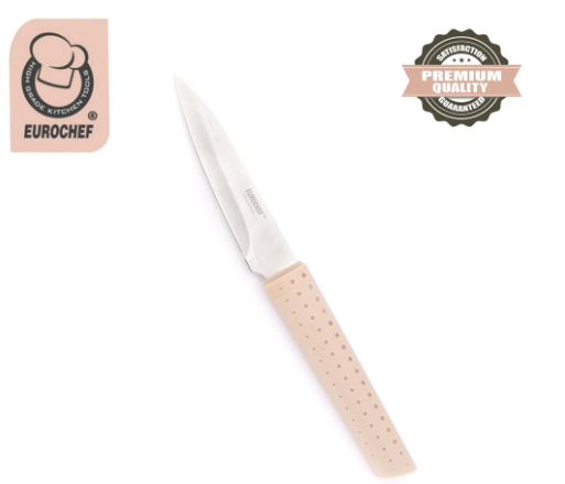Eurochef 4" High Carbon Stainless Steel Paring Knife MT010 with Soft Touch Handle Grip Kitchen