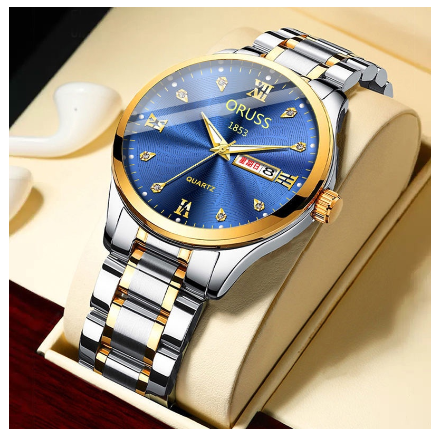 Oruss Watch for Women Men Analog Quartz Dial Casual Waterproof Watch Women Original Steel Belt Fashion Watches F5