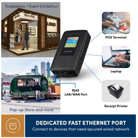 Prolink DL-7203E 4G LTE Mobile WiFi w SIM slot MiFi Travel router Support 185 countries