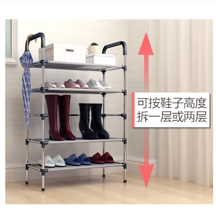 6 Layer Shoe Rack Organize Tier Colored Stainless Steel Stackable Shoes Organizer Storage Stand