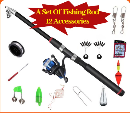 Fishing Rod Set Original Fishing Rod and Reel Set Fishing Rods Full Set Fish Rods