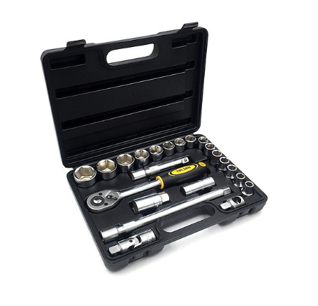 Tolsen 22pcs Socket Rachet Wrench Set (1/2" Drive) 15139 Industrial Series
