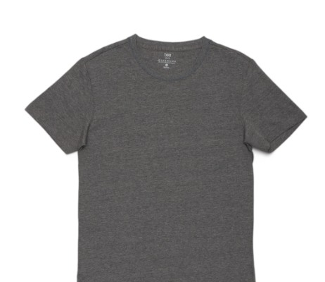 GIORDANO Men's Cotton Jersey Tee - 40 - Melange Shale Grey