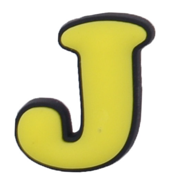 A-Z Alphabet UFO Series Crors Shoe Charms Fit for Sandal PVC Jibbltz Shoe Accessories Croc Bae Clogs Birthday Gifts SJ