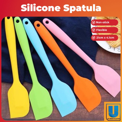 Silicone Heat Resistant Non-stick Spatula Flexible Rubber Scraper Kitchen Tool 21cm x 4.1cm