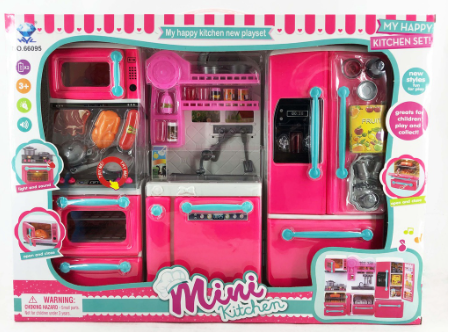Kingtoys My Happy New Kitchen Playset Open and Close Door Toys for Kids Good Quality