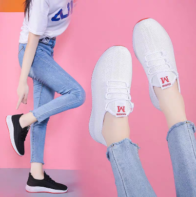 [ZFSW] Korean Black and White Casual Women's Sports Sneakers Shoes