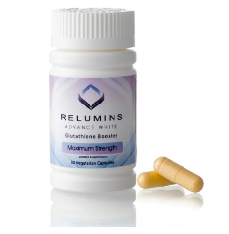 Relumins Advanced White Glutathione Booster Max Strength 30 Vegetarian Capsules