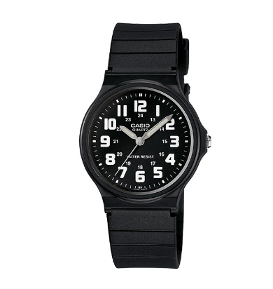 Casio Black Resin Strap Quartz Watch