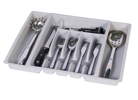 SLIQUE Utensil Tray Drawer Organizer Flatware Cutlery Storage Kitchen Box Essential 48x38.8x5cm