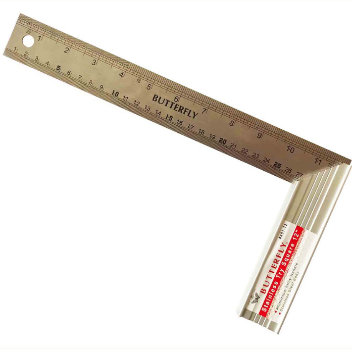 Butterfly Tools Carpentry T Square Angle Ruler Guide Squala