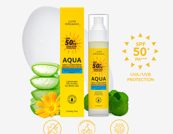 Luxe Organix Aqua Daily Sunscreen 50mL