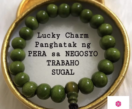 Money and Wealth Green Money Bag Lucky Charm Bracelet Blessed