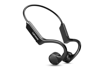 Lenovo X4 Bone Conduction Bluetooth Headphone Neck Sports Earphone Waterproof Wireless Headset with Mic Ear-hook TWS Hifi Stereo