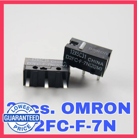 2pcs. OMRON d2fc-f-7n(10m) switch replacement for Logitech mouse g102 g304