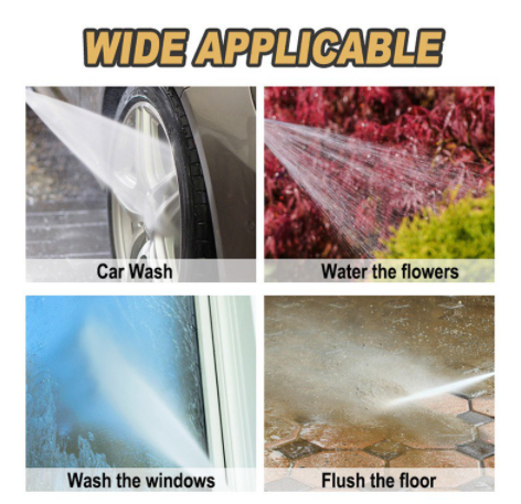13mm Adjustable Copper High Pressure Spray Water Gun Garden Watering Car Wash For 1/2"Hose