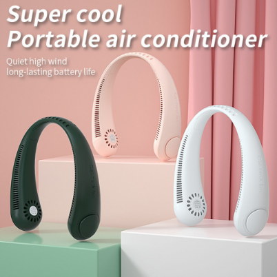 Portable Neck Fan Bladeless USB Charging Hanging Fan Leafless Fan Mini Fans Office Outdoor Sports