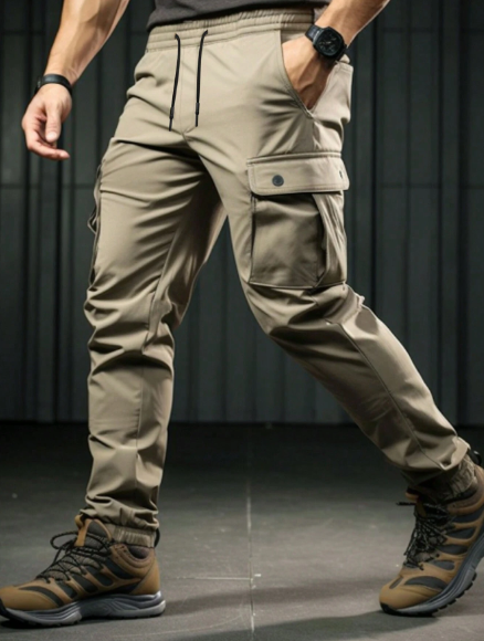 Manfinity LEGND Men's Drawstring Waist Cargo Pants