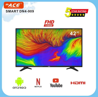 Ace 42 Slim Full HD LED Smart TV Black LED-909 Android 9.0