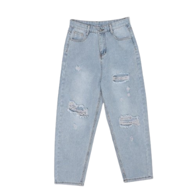 Lovito Casual Denim Basic Comfortable With Pocket Women Jeans L09072 (Light Blue)