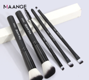 MAANGE 5Pcs Makeup Brush Set Powder Blush Eyeshadow Brush Beauty Tool