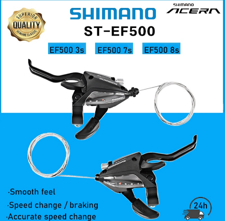 Original Shimano EF500 Mountain Bike shifter 3/7/8/ Speed Combo Shifter Levers Trigger Accessories
