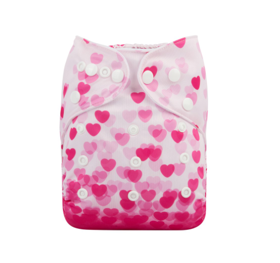 Alva Baby Cloth Diapers Washable Reusable Real Cloth Pocket Nappy Diaper Only No Insert For 3-15kg 6.6-33.1Ibs Baby And Newborn D48