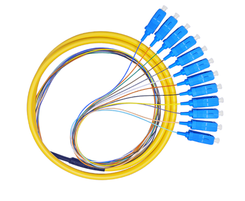 ZJW 12 Strand 9/125 Fiber Optic Pigtail 1.2m SC/UPC Single Mode,12 fiber pigtail