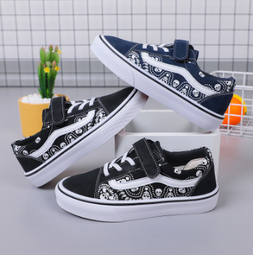 Vans Skate Canvas Shoes for Kids Boy Rubber Casual Shoes for Kids Size28-38