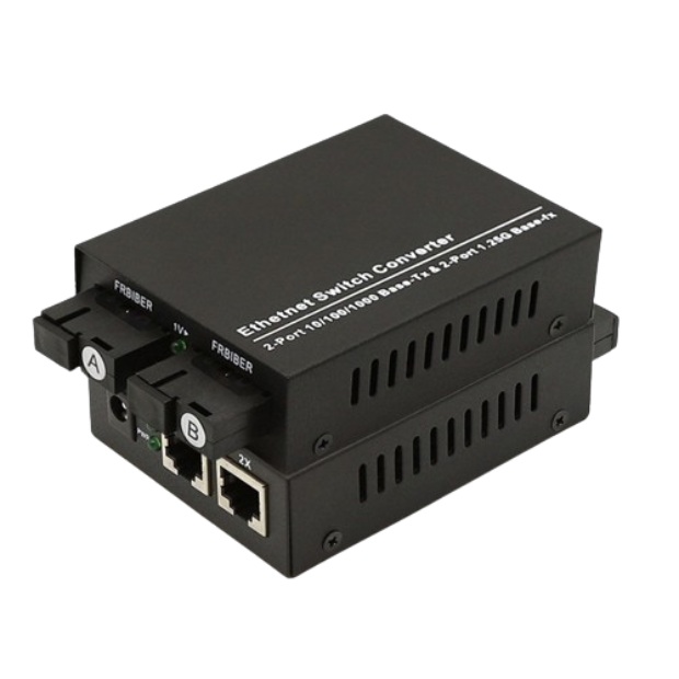 2G2E Port Gigabit Optical Fiber Media Converter Fiber Transceiver Single Fiber 20km SC 1000Mbps