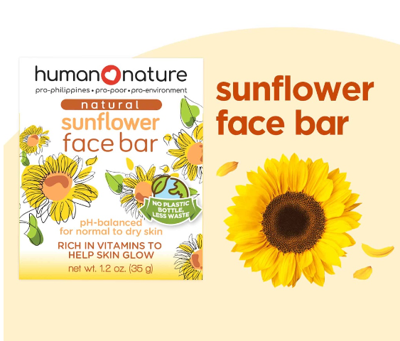 Human Nature Natural Sunflower Face Bar 35g
