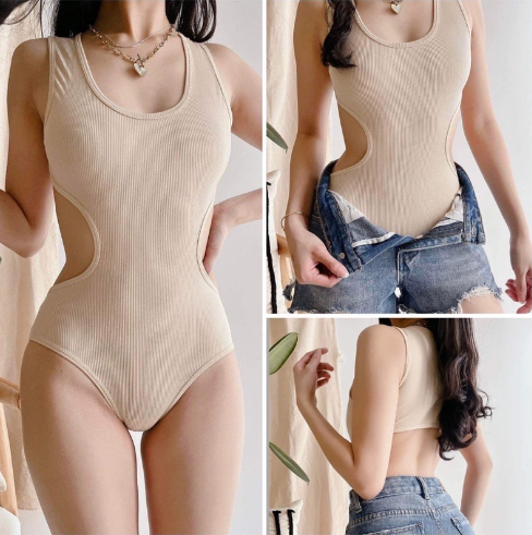 AL#063/089 Trending Side Cut Bodysuit Woman Top Dress Summer Swimsuit For Women