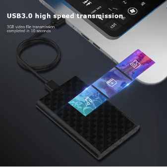 Lenovo 2.5 Inch HDD Case SATA to USB 3.0 Type C SSD Hard Disk Drive Box External HDD Enclosure